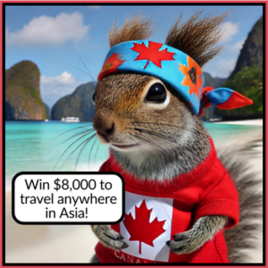 Win a trip anywhere in Asia!