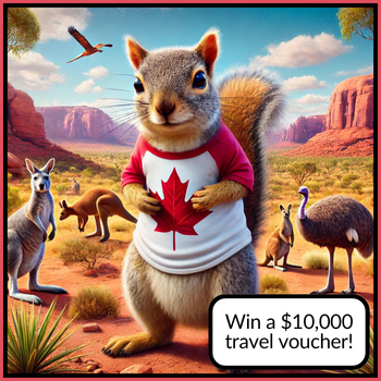 Win a $10,000 travel voucher!